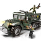 WW2 Military Half-Track Armored Truck Vehicle Building Blocks Toy Set 499PCS