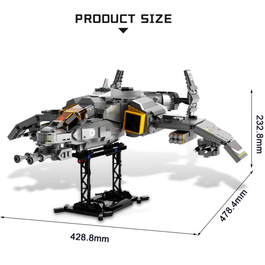 Spaceship Aircraft Spacecraft Building Blocks Toy Set 1182PCS