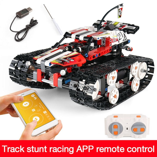 APP RC Crawler Racing Car, Building Bricks Car Model Toys for Kids