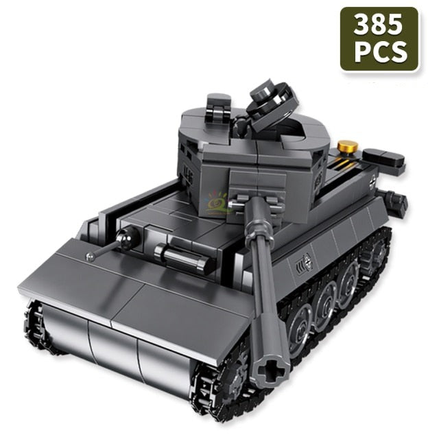 WW2/WWII Main Battle Tiger Tanks Building Blocks Toys