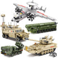 Military Army Vehicles Truck Tank Airplane Missile Carrier Building Sets (6 Styles)