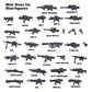 Mini Guns Designed for LEG0s Custom WW2 & Other Military Minifigures, Accessories Pack