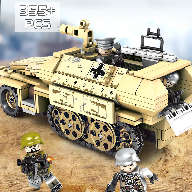 Sembo Blocks Iron Armored Car Building Blocks Toy Set 355PCS