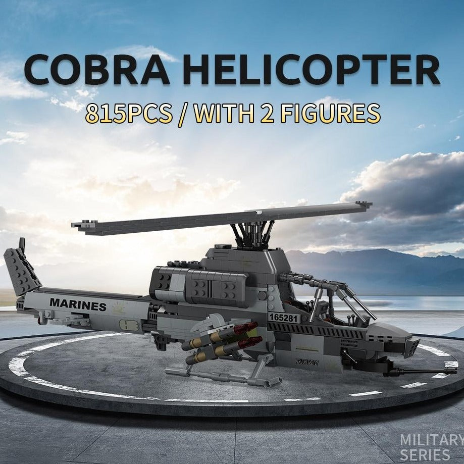 COBRA AH-1 Attack Helicopters Fighter Building Blocks Set 815PCS