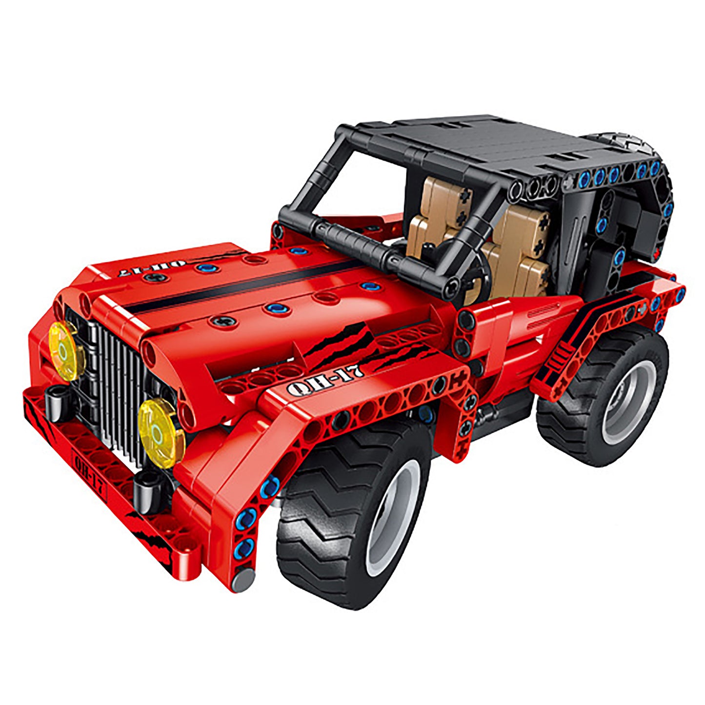 2in1 RC Vehicle Building Bricks Set, Jeep & Farm Truck