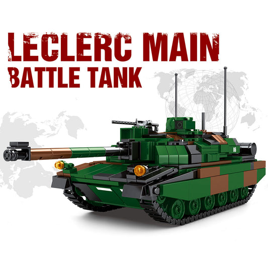 WW2/WWII German Leclerc Main Battle Tank Building Blocks Toys Set 889PCS