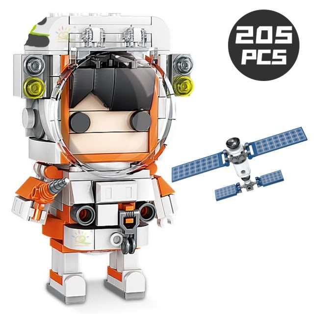 Aerospace Astronauts Figures Building Bricks Toy Set (4 Styles)