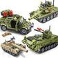 Military Tanks, JeepWranger, Trucks and Missile Vehicles Building Bricks Toy Set by Sembo Blocks (16 Different Styles)