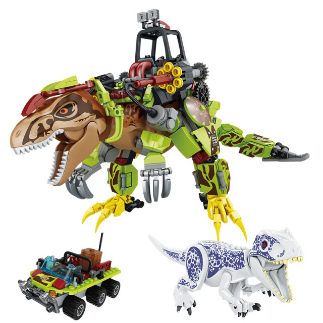Jurassic Dinosaur Building Blocks Toy Set, 640 PCS