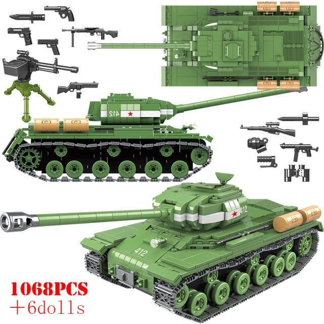 WW2/WWII Military Panther Tiger Tanks Building Toys Collection (20+ Styles)