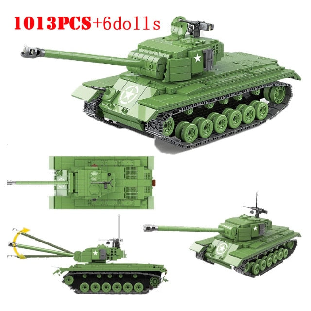 WW2/WWII Military Panther Tiger Tanks Building Toys Collection (20+ Styles)