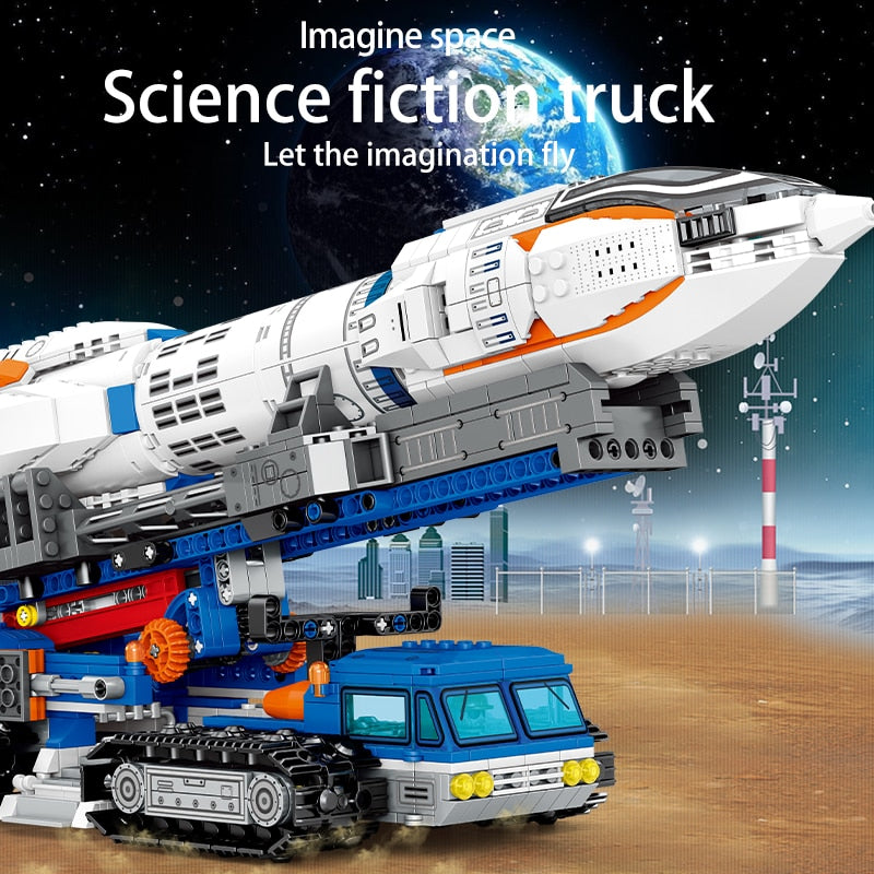 1335PCS City Aerospace Astronaut Universe Exploration Building Blocks Toy Set