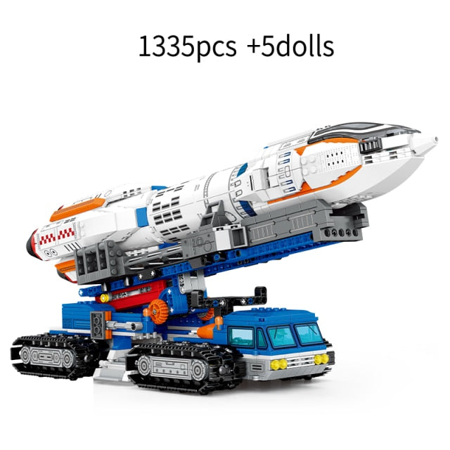 1335PCS City Aerospace Astronaut Universe Exploration Building Blocks Toy Set