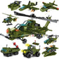 8in1 Military Army Helicopter Building Set 496PCS