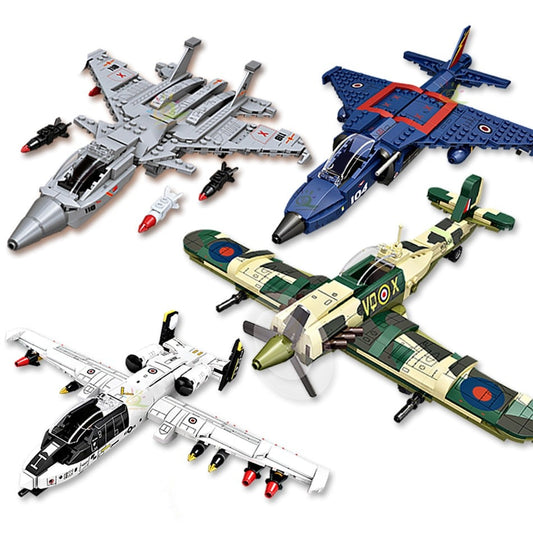 Modern Military Army Airforce Combat Fighter Airplanes (4 Styles)