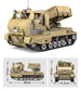 Military Army 2in1 Tank & Artillery Launching Vehicle Building Set 1499PCS