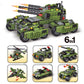 Military 6in1 Tank & Vehicles Building Blocks Set for Boys 710PCS